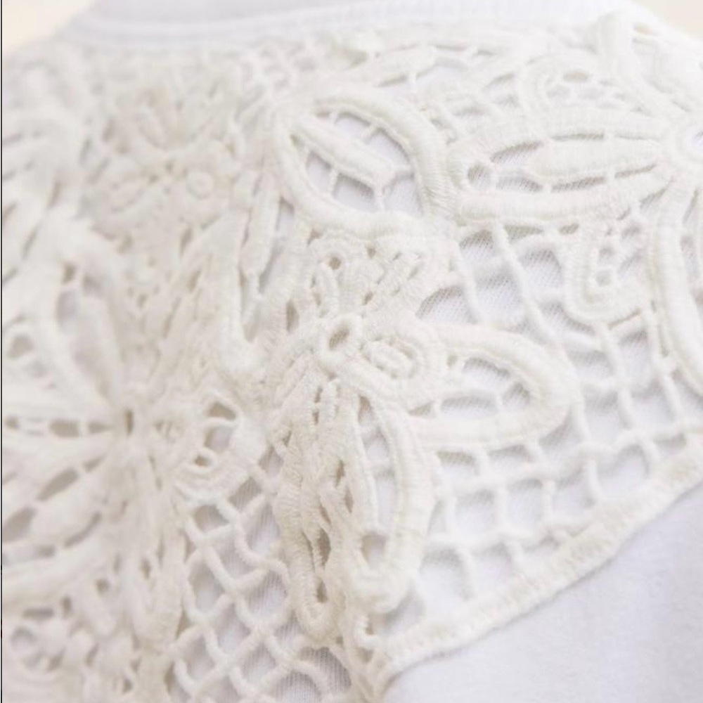 Aerie White Oversized Sweatshirt - Picture 4 of 8